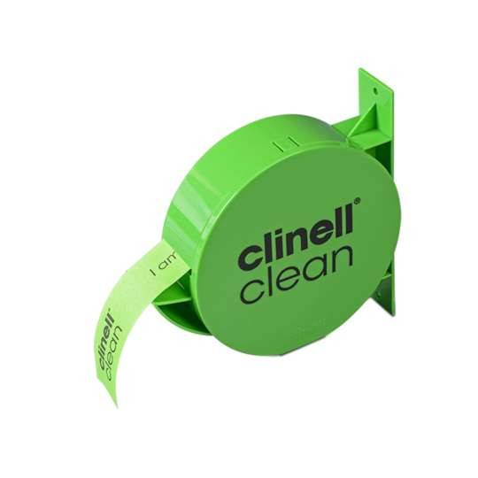 Clinell seinään kiinnitettävät annostelijat merkkinauhalle